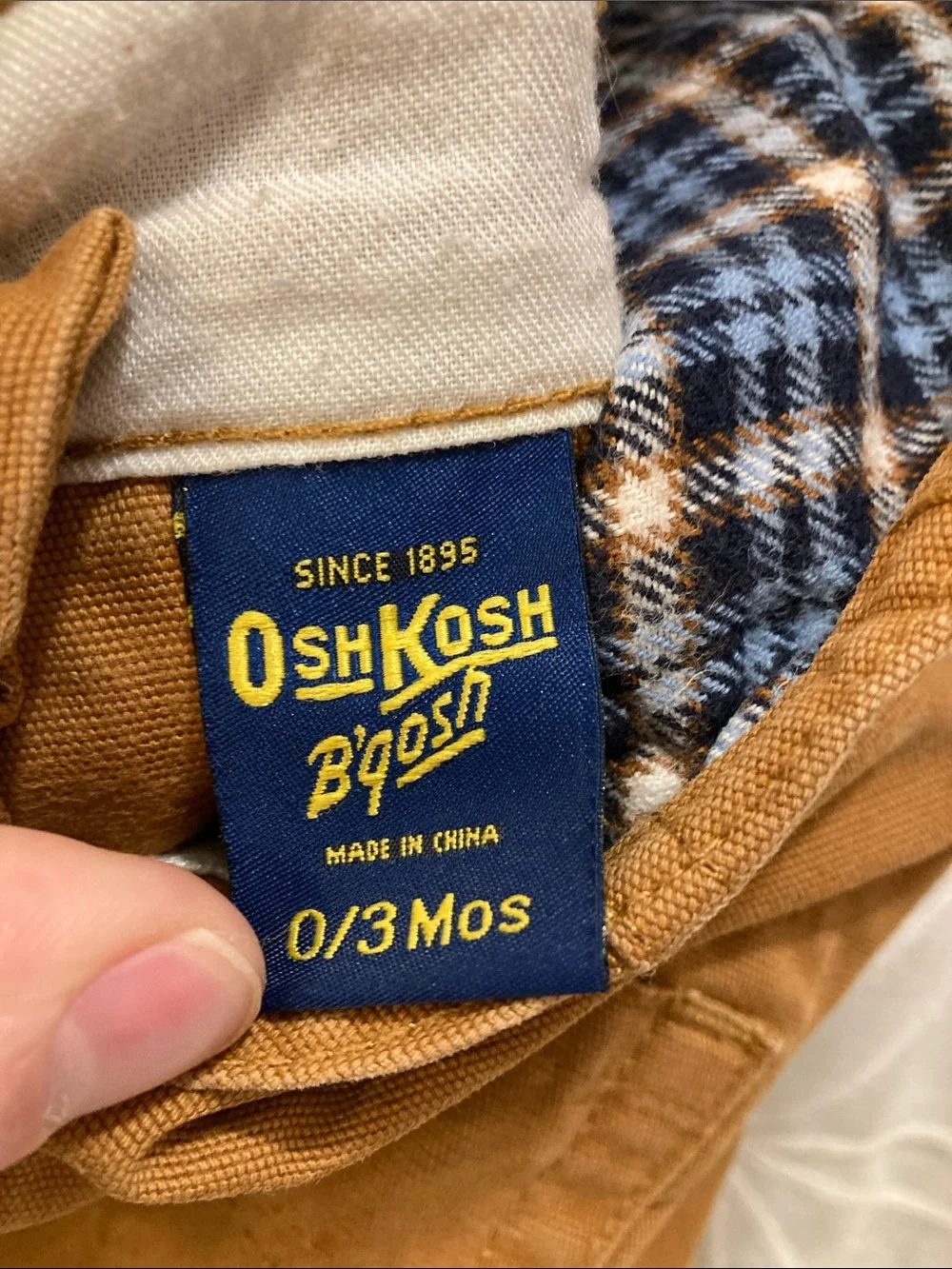 OshKosh B'gosh Caramel Brown Kids Utility Overalls